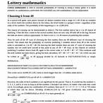 lottery mathematics